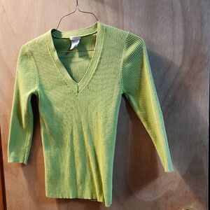 Old Navy Lime V-Neck Sweater